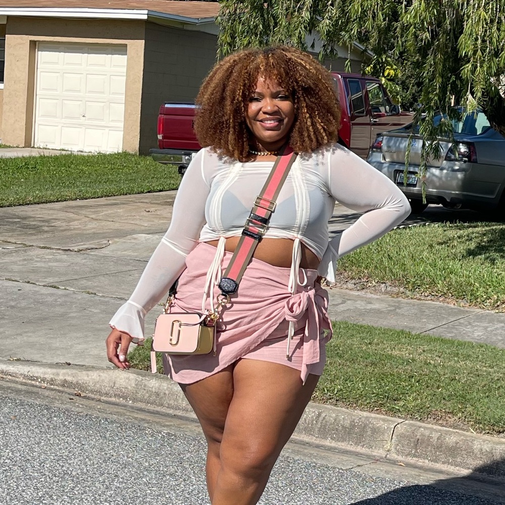 Milky pink Skort